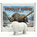 Unscroo DIY 3D Model Painting Kits - Ice Age Animals - 3D Printed Art & Craft Hobby Gift for Kids, Teens & Adults - Return Gift Sets (Wolly Rhino Single)