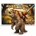 Unscroo DIY 3D Model Painting Kits - Ice Age Animals - 3D Printed Art & Craft Hobby Gift for Kids, Teens & Adults - Return Gift Sets (Giant Sloth Single)