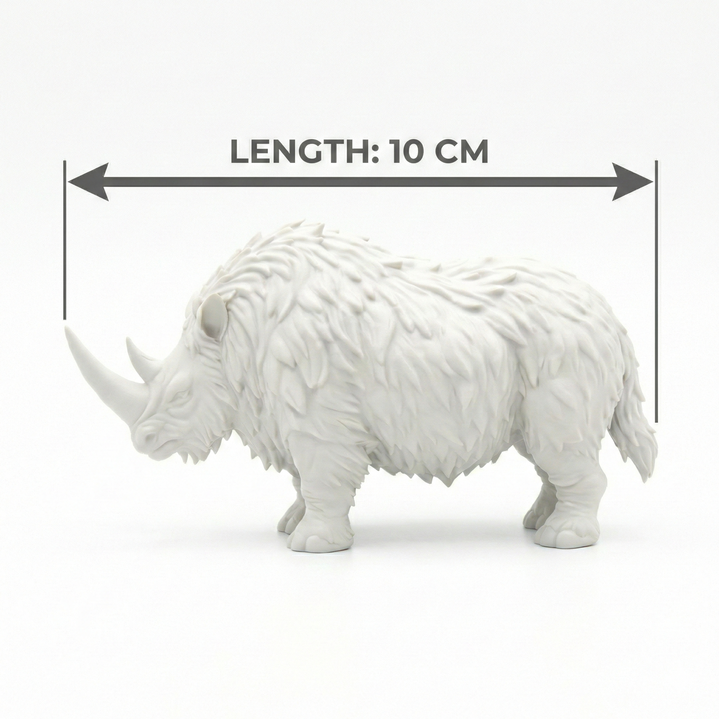 Unscroo DIY 3D Model Painting Kits - Ice Age Animals - 3D Printed Art & Craft Hobby Gift for Kids, Teens & Adults - Return Gift Sets (Wolly Rhino Single)