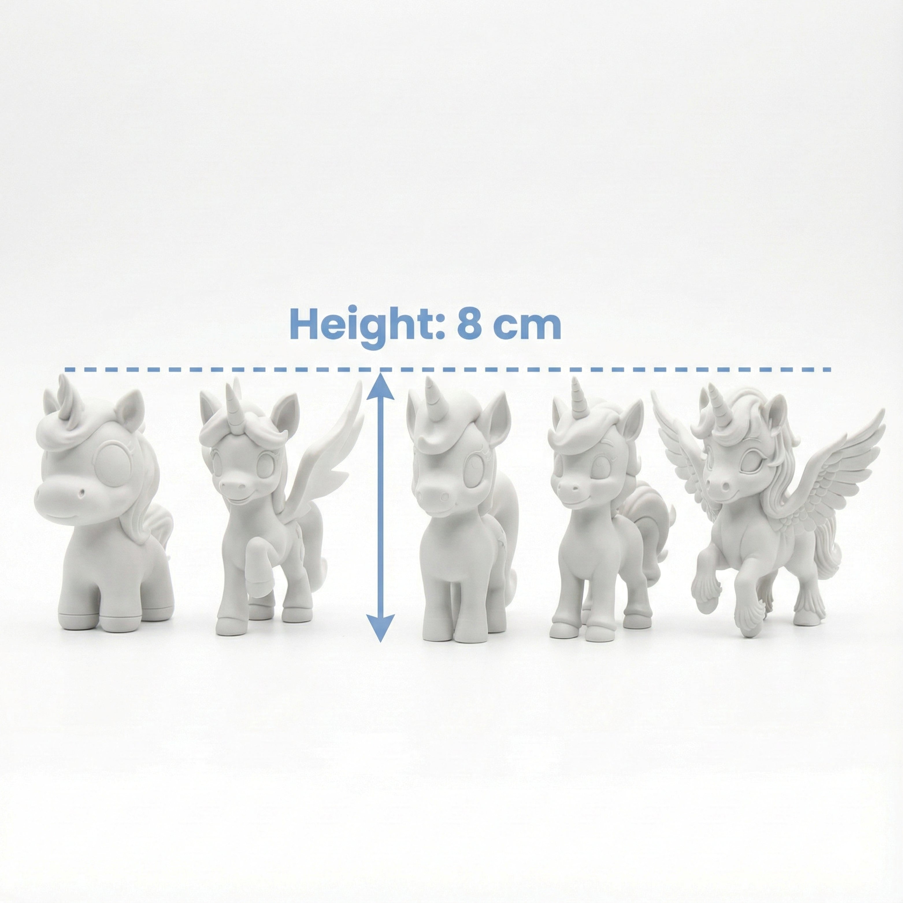 Unscroo DIY 3D Model Painting Kits - Unicorn Kit - 3D Printed Art & Craft Hobby Gift for Kids, Teens & Adults - Return Gift Sets (Unicorn Magic (5-Pack))