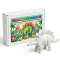 Unscroo DIY 3D Model Painting Kits - Dinosaurs - 3D Printed Art & Craft Hobby Gift for Kids, Teens & Adults - Return Gift Sets (Stegosaurus Single)