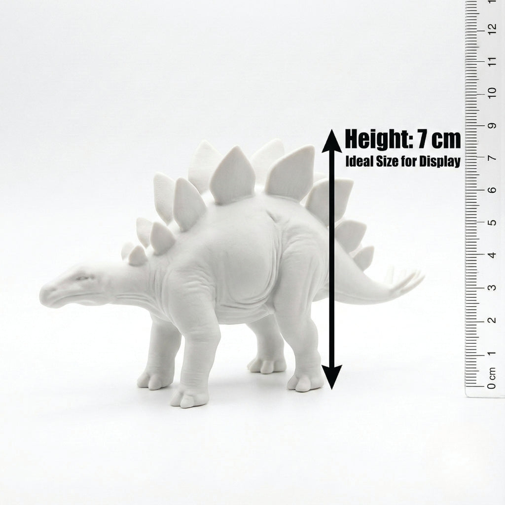 Unscroo DIY 3D Model Painting Kits - Dinosaurs - 3D Printed Art & Craft Hobby Gift for Kids, Teens & Adults - Return Gift Sets (Stegosaurus Single)