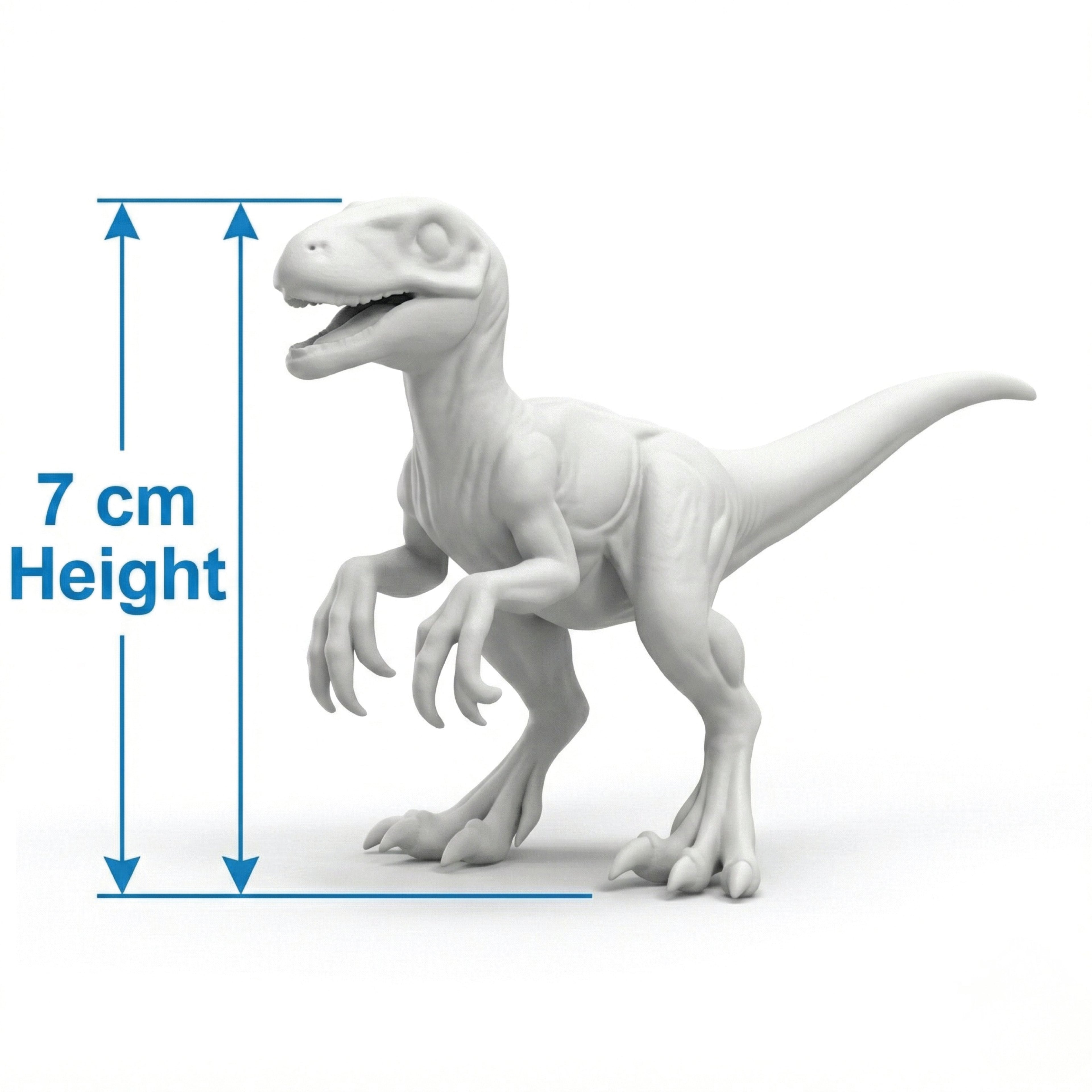 Unscroo DIY 3D Model Painting Kits - Dinosaurs - 3D Printed Art & Craft Hobby Gift for Kids, Teens & Adults - Return Gift Sets (Velpciraptor Single)