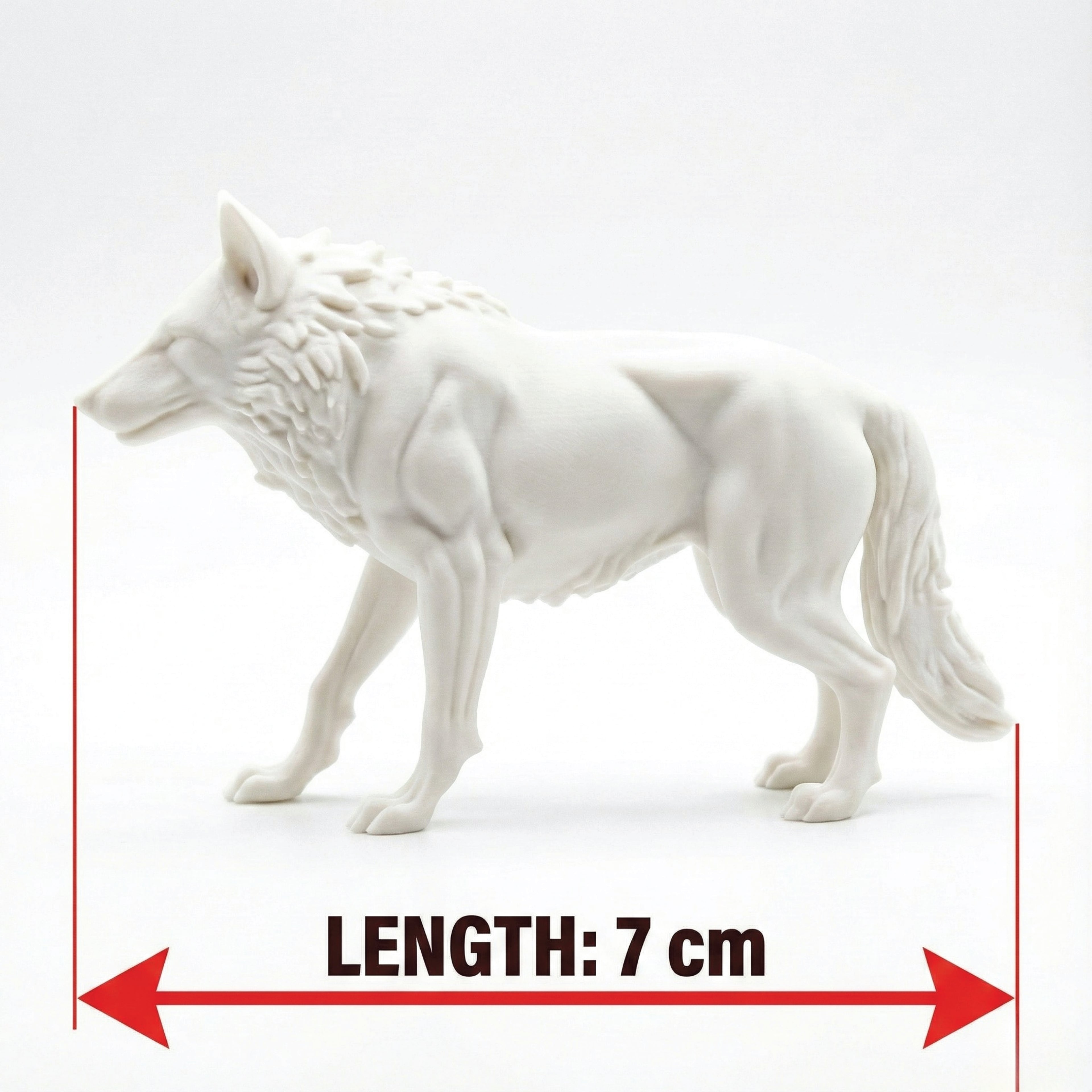 Unscroo DIY 3D Model Painting Kits - Ice Age Animals - 3D Printed Art & Craft Hobby Gift for Kids, Teens & Adults - Return Gift Sets (Dire Wolf Single)