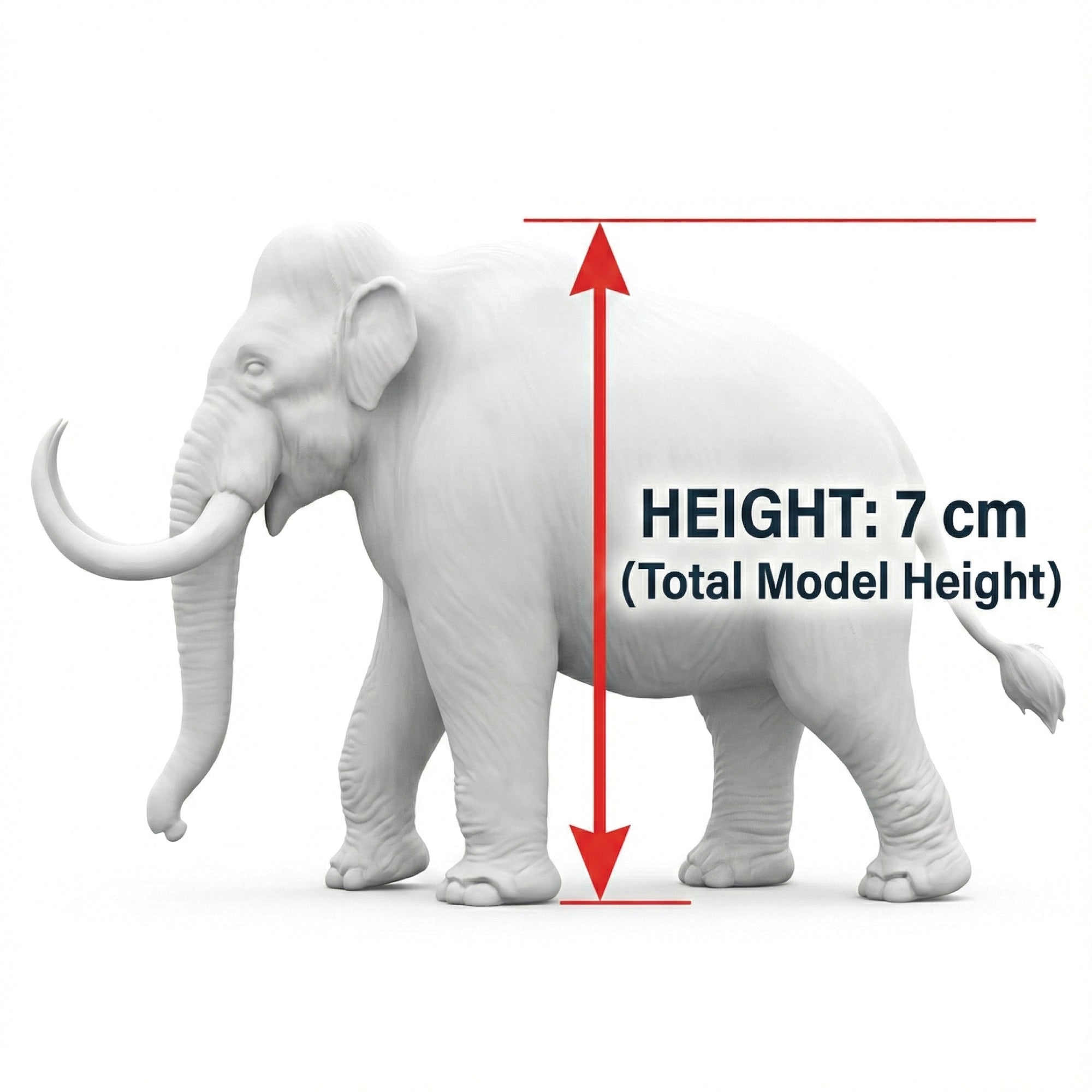 Unscroo DIY 3D Model Painting Kits - Ice Age Animals - 3D Printed Art & Craft Hobby Gift for Kids, Teens & Adults - Return Gift Sets (Woolly Mammoth Single)