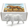 Unscroo DIY 3D Model Painting Kits - Ice Age Animals - 3D Printed Art & Craft Hobby Gift for Kids, Teens & Adults - Return Gift Sets (Saber-Tooth Tiger Single)