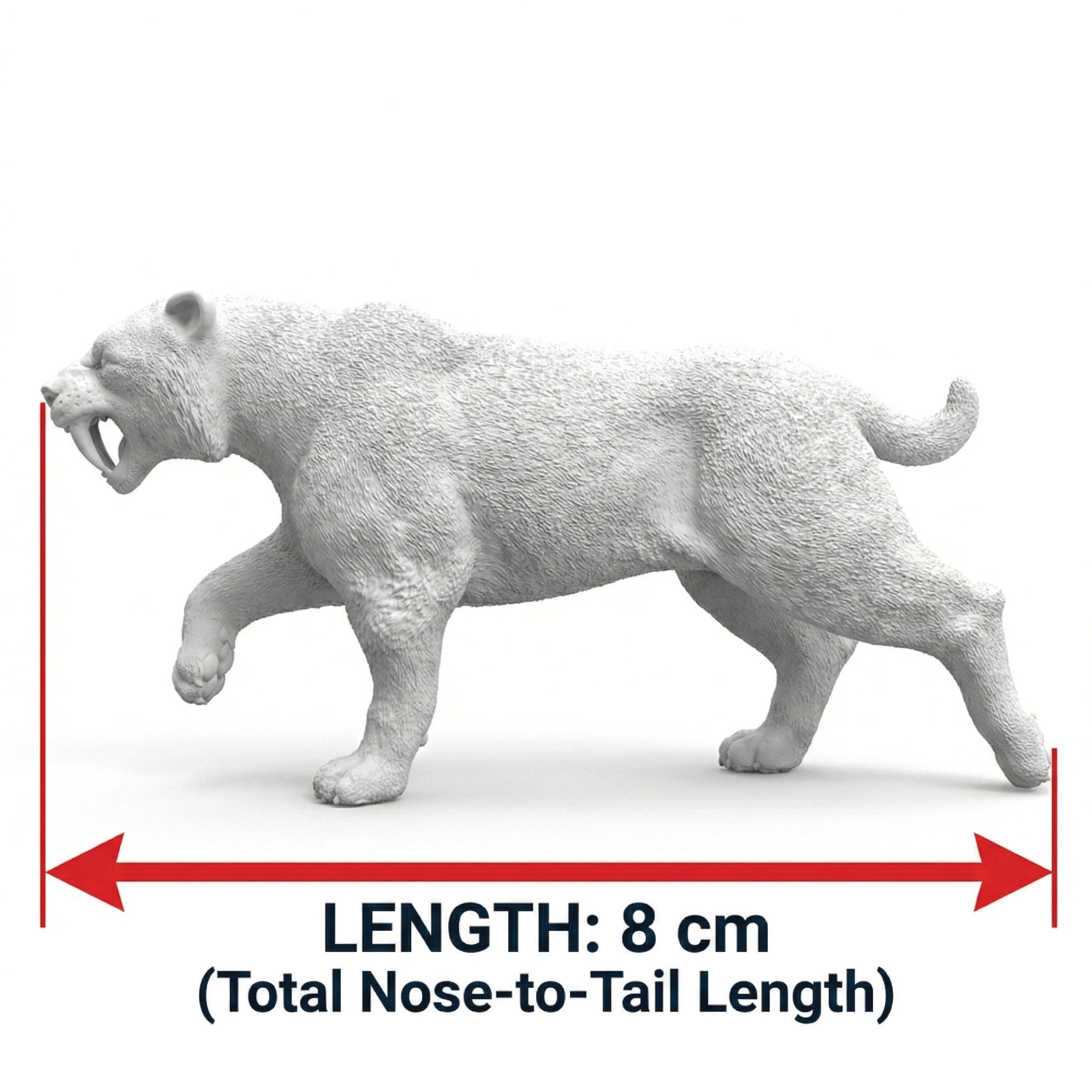 Unscroo DIY 3D Model Painting Kits - Ice Age Animals - 3D Printed Art & Craft Hobby Gift for Kids, Teens & Adults - Return Gift Sets (Saber-Tooth Tiger Single)